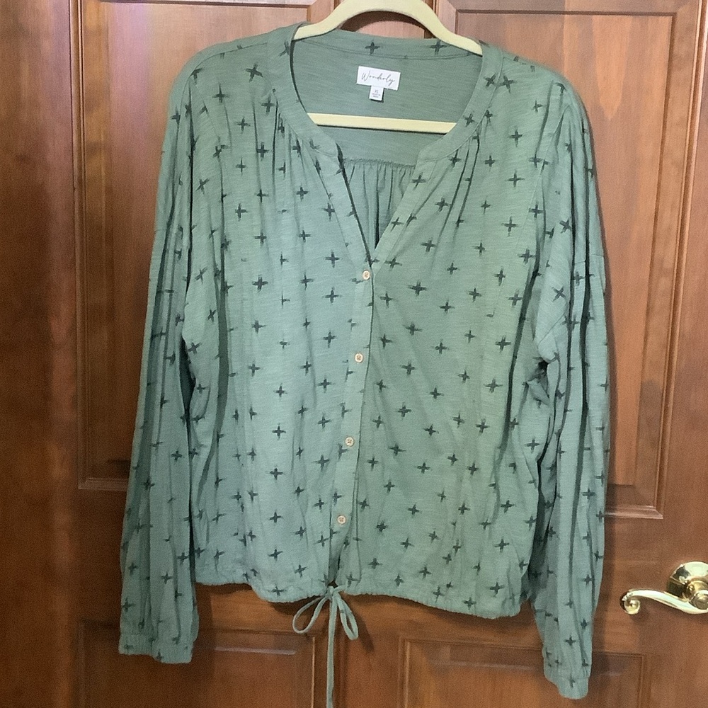 Universal Thread Olive Button-Down Shirt